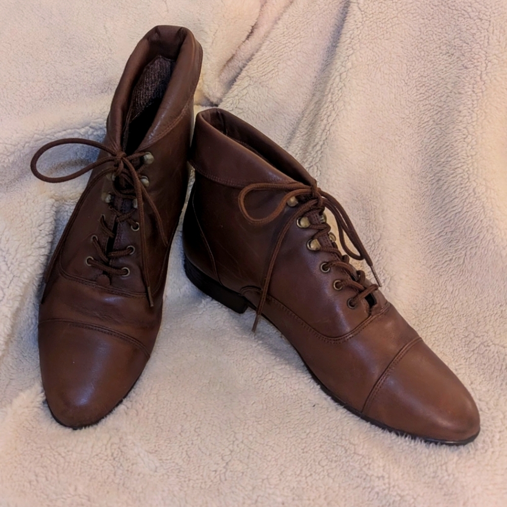 Maine Woods 1980s Vintage Leather Bootie